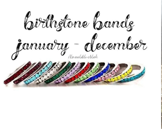 Birthstone Bands